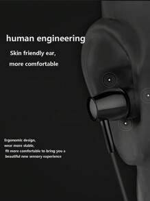 1 pieza Auriculares internos 3,5 MM Jack con cable - Negro - Ver 6