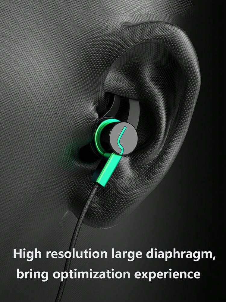 Wired Gaming Headset With 3.5mm And Type C Jack And Wired Sports Running Earphone - Multicolor - View 10