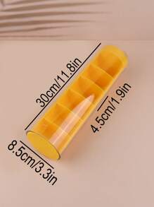 1 pieza unicolor multi cuadro Ropa interior almacenamiento moderno de plástico calcetín Ropa interior Organizador Divisor para casa - Amarillo - Ver 5