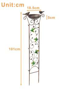 1 Cái Sáng Tạo Chim Vàng Hoa Dây Leo Hình Vườn Tượng, Sắt Trang Trí Nhà Cửa - Màu vàng - Xem 3