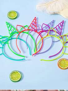 6 Chiếc Kỳ Lân Trang Trí Phát Sáng Trong Bữa Tiệc Bóng Tối Băng Đô, Băng Đô Nhựa Hiện Đại Chụp Hình Cho Bữa Tiệc - Nhiều màu - Xem 5