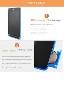 1pc Random Color Lcd Writing Tablet For Kids, 8.5'' Drawing Board For Doodling And Painting - Multicolor - View 7