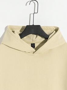 Manfinity NiteLyfe Áo nỉ Nam màu trơn Giải trí - Màu Khaki - Xem 3