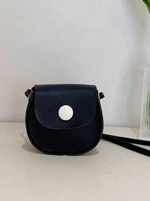 1 cô gái khâu chi tiết túi yên ngựa - màu đen - Xem 4