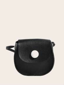 1 cô gái khâu chi tiết túi yên ngựa - màu đen - Xem 5