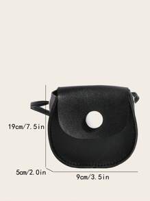 1 cô gái khâu chi tiết túi yên ngựa - màu đen - Xem 6