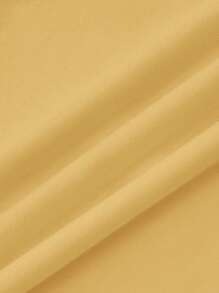 GIMETZCO Figure & Slogan Graphic Drop Shoulder Oversize Tee - Yellow - View 6