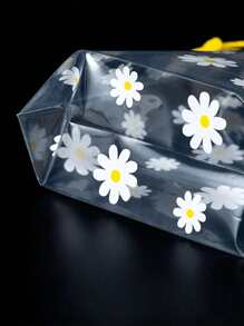 5入組防水雛菊收納袋抽繩衣服鞋袋便攜式化妝洗漱包、雜物袋