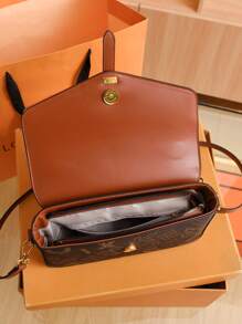 字母圖案方包搭扣裝飾小 - 彩色 - 查看 6