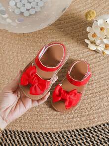 Xăng đan có dây đeo mắt cá chân dễ thương chống trượt cho bé gái cho mùa hè - Đỏ - Xem 5