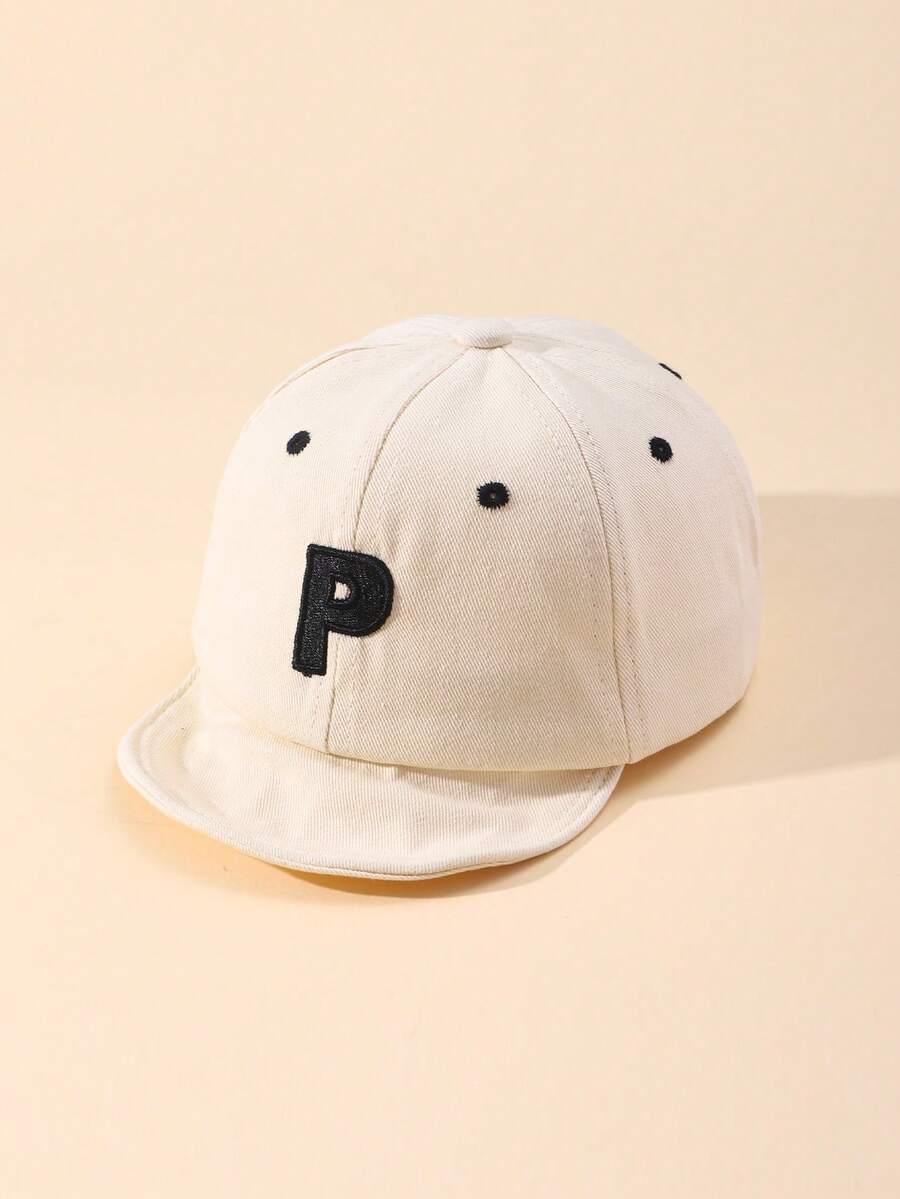 1 cái Mũ bóng chày thêu chữ cho bé cho cuộc sống hàng ngày - trắng - Xem 1