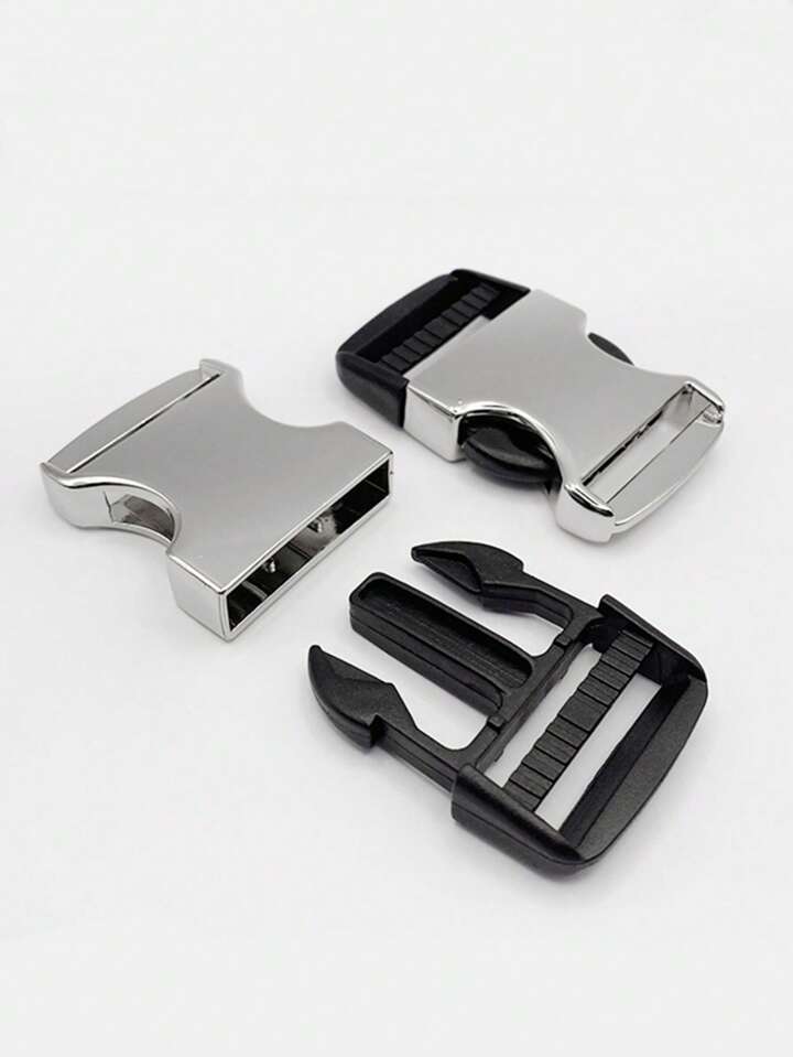 10 Pack Metal Side Release Buckles, Silver – 5/8 Inch For Straps, Collars & Backpacks