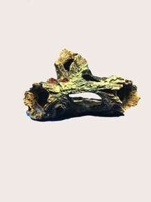 1 đồ trang trí hình gỗ cho bể cá để trang trí - màu nâu - Xem 3