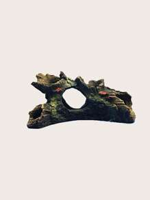 1 đồ trang trí hình gỗ cho bể cá để trang trí - màu nâu - Xem 4