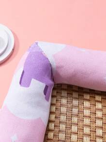 1入組卡通獨角獸圖案寵物墊適用於貓和狗狗適合夏天 - 彩色 - 查看 3