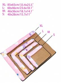 1入組卡通獨角獸圖案寵物墊適用於貓和狗狗適合夏天 - 彩色 - 查看 4
