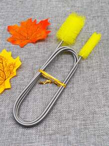 1入組不銹鋼魚缸清潔刷 - 黃色 - 查看 2