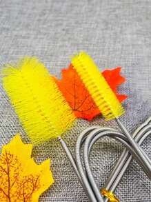 1入組不銹鋼魚缸清潔刷 - 黃色 - 查看 5