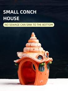 1個貝殼蘑菇屋水族箱裝飾品 - 彩色 - 查看 5