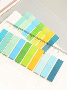 1pc 200-Sheet Pet Sticky Note For Students, Office, Labeling, Categorization - Multicolor - View 2