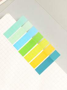 1pc 200-Sheet Pet Sticky Note For Students, Office, Labeling, Categorization - Multicolor - View 4