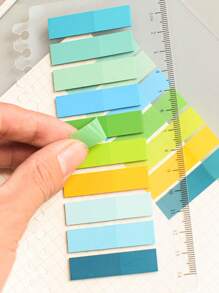 1pc 200-Sheet Pet Sticky Note For Students, Office, Labeling, Categorization - Multicolor - View 5