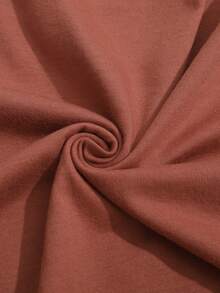 SHEIN LUNE Áo thun nữ Hoạt hình Giải trí - Gỗ đỏ - Xem 6