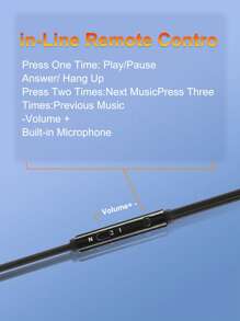 3.5mm Deep Bass Wired In-ear Headphone - Rose Gold - View 3