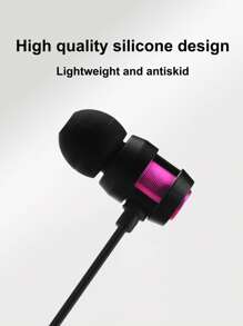 3.5mm Deep Bass Wired In-ear Headphone - Rose Gold - View 6