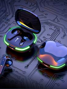 Auriculares intrauditivos inalámbricos TWS tipo oreja auriculares deportivos - Negro - Ver 3