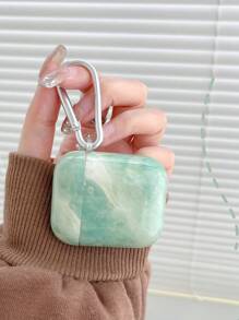 Soft Airpod Pro 3 Case With Pale Blue Marble Pattern, Minimalist Leopard Print 4 Protective Cover, Separate Protective Case For Airpods 2/3/Pro 2 Bluetooth Earphones - Multicolor - View 5