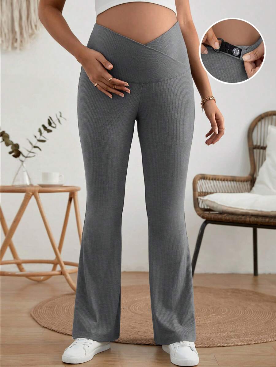 SHEIN Quần dành cho Bà bầu màu trơn Giải trí