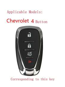 1pc Pink Silicone Car Key Protector Cover, Anti-drop, Suitable For Chevrolet - Pink - View 4