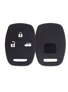 Vỏ chìa khóa ô tô bằng silicon Tương thích với Honda, Vỏ chìa khóa Fob - màu đen - Xem 1
