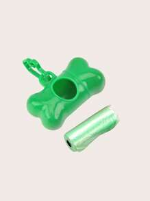 2pcs Bone Shaped Pet Poopbag Dispenser & Random Color Pet Poopbag Set For Dog And Cat For Outdoor - Multicolor - View 6