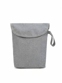 Waterproof Baby Diaper Storage Bag Portable Diaper Organizer For Baby Clothes, Diapers, Wet Wipes, Outdoorsbaby Shower Family Decorations Gifts - Grey - View 3