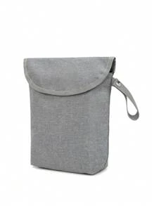 Waterproof Baby Diaper Storage Bag Portable Diaper Organizer For Baby Clothes, Diapers, Wet Wipes, Outdoorsbaby Shower Family Decorations Gifts - Grey - View 4