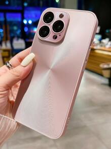 全新时尚 PC 硬壳激光 CD 光盘防刮手机壳保护套适用于 11/12/13/14/15/16/17 Pro Max - 玫瑰金 - 查看 2