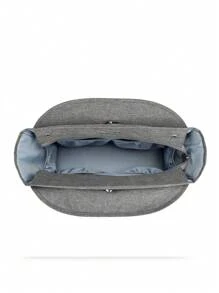 Crossbody Diaper Bag For Mommy - Grey - View 4