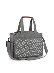 Crossbody Diaper Bag For Mommy - Grey - View 5