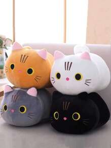 1 Pieza De Juguete De Peluche Para Mascota Con Forma De Gato Lindo En Color Aleatorio Para Jugar - Multicolor - Ver 1
