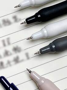 6入組卡通人物圖案按類型圓珠筆創意多用途圓珠筆適用於學生 - 彩色 - 查看 2