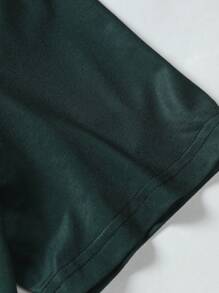 Manfinity LEGND 男士漸變圖案弧形下擺T恤 - 彩色 - 查看 4