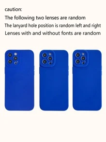 Plain Phone Case With Heart Design Holder,International Version, Not The Domestic Version - Blue - View 6