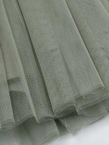 可愛無袖背心網紗洋裝帶鹿圖案適合夏天節假日 - 灰色 - 查看 3