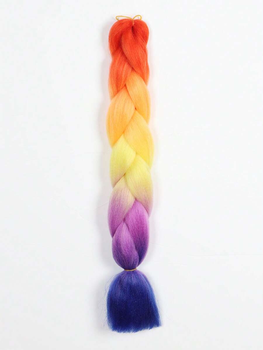 直筒彩色24英寸長款合成髮辮適合女士 - 彩色 - 查看 1