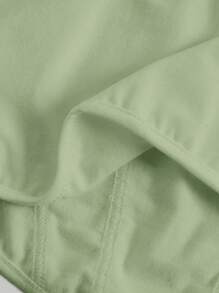 SHEIN MOD Top tank unicolor bajo asimétrico - verde menta - Ver 4