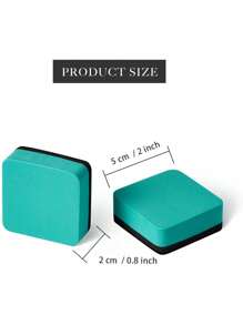 12 Cái Hai Tông Màu Vuông Bảng Từ Tính Tẩy Khô, Tẩy Bảng Trắng Đa Năng Đơn Giản Cho Lớp Học, Gia Đình, Văn Phòng - màu xanh lá - Xem 3