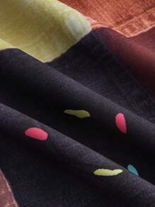 ROMWE Quần nữ Thắt nút Chắp vá Boho - Nhiều màu - Xem 3