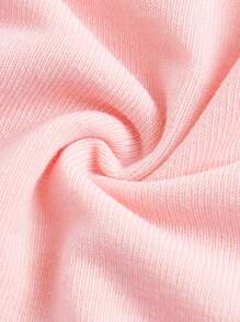 Sweetness Cat & Slogan Graphic Lettuce Trim Tee - Pink - View 3